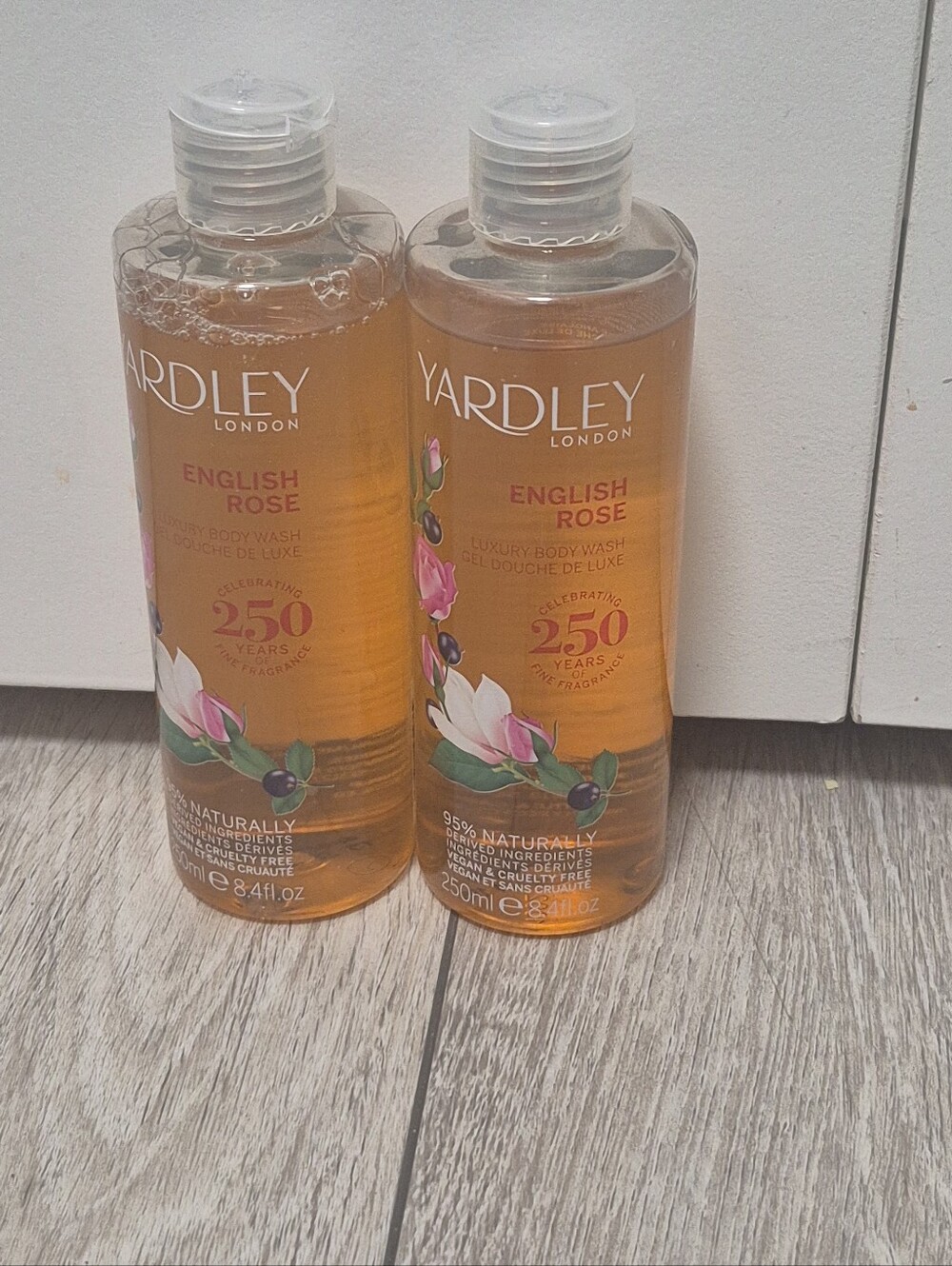 2x English Rose by Yardley London Luxury Body Wash Shower Gel 8.4 oz (Women)